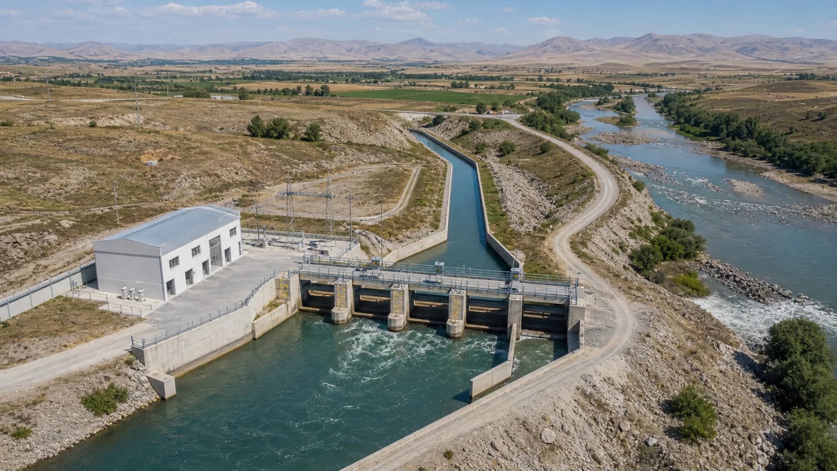 Kamer Regulator and Hydropower Plant